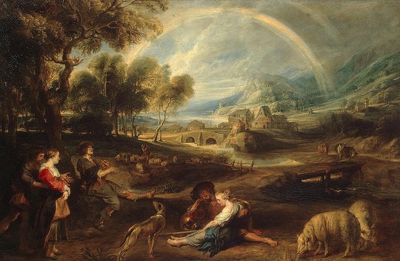 Peter Paul Rubens Landscape with Rainbow